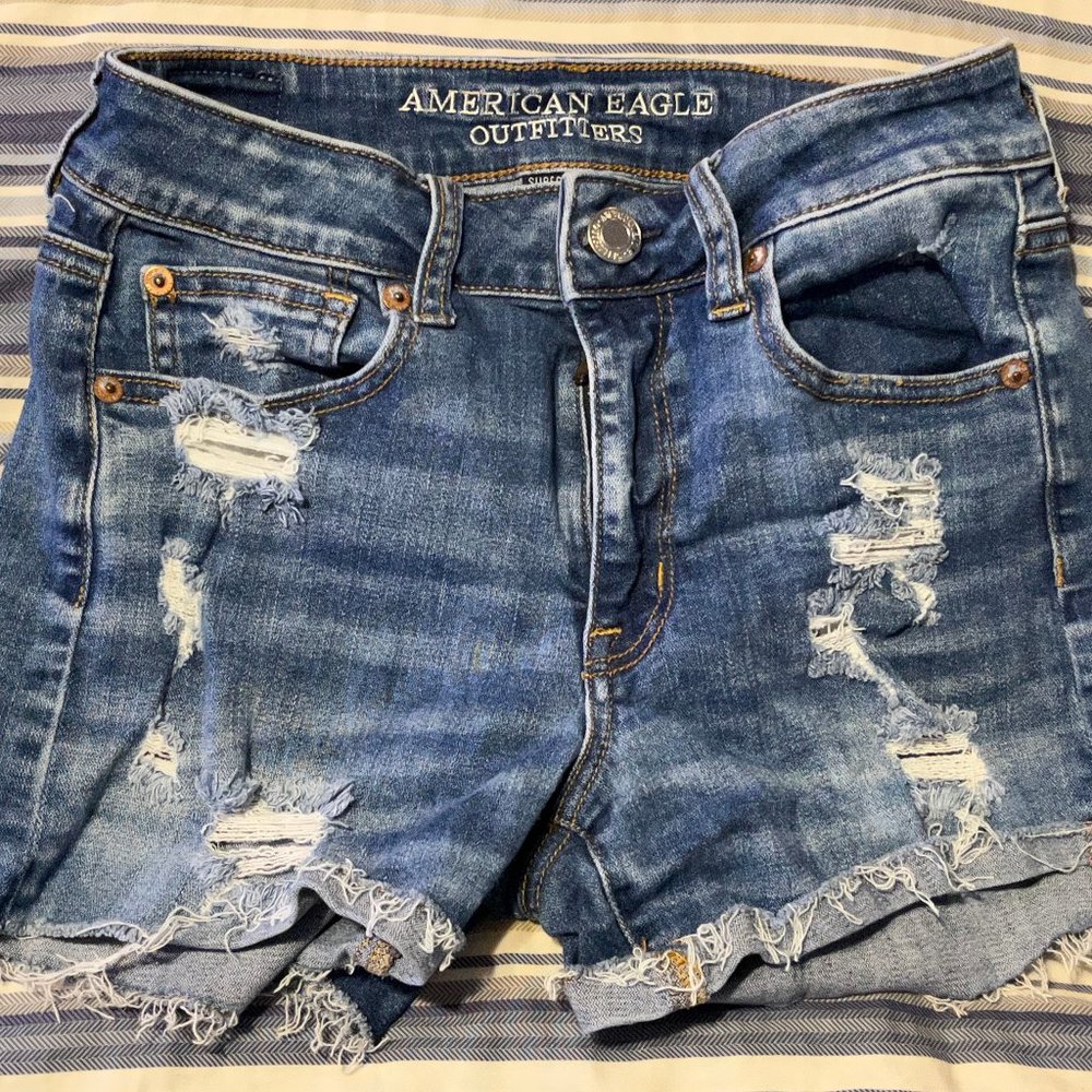 American Eagle Outfitters Hi-Rise Shortie Shorts